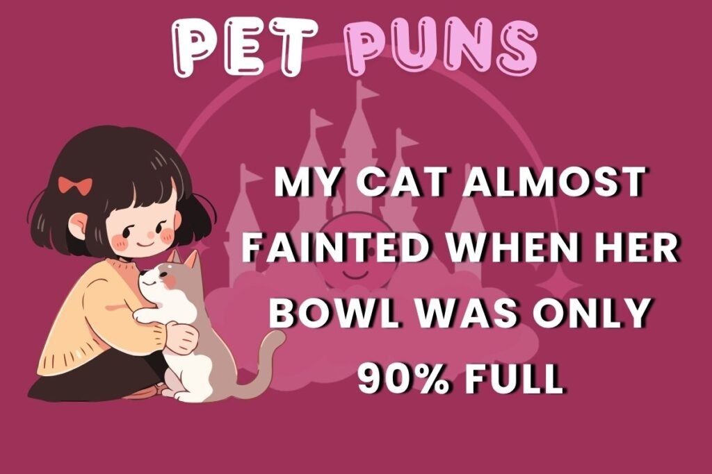 Goldfish bowl with fish pun text