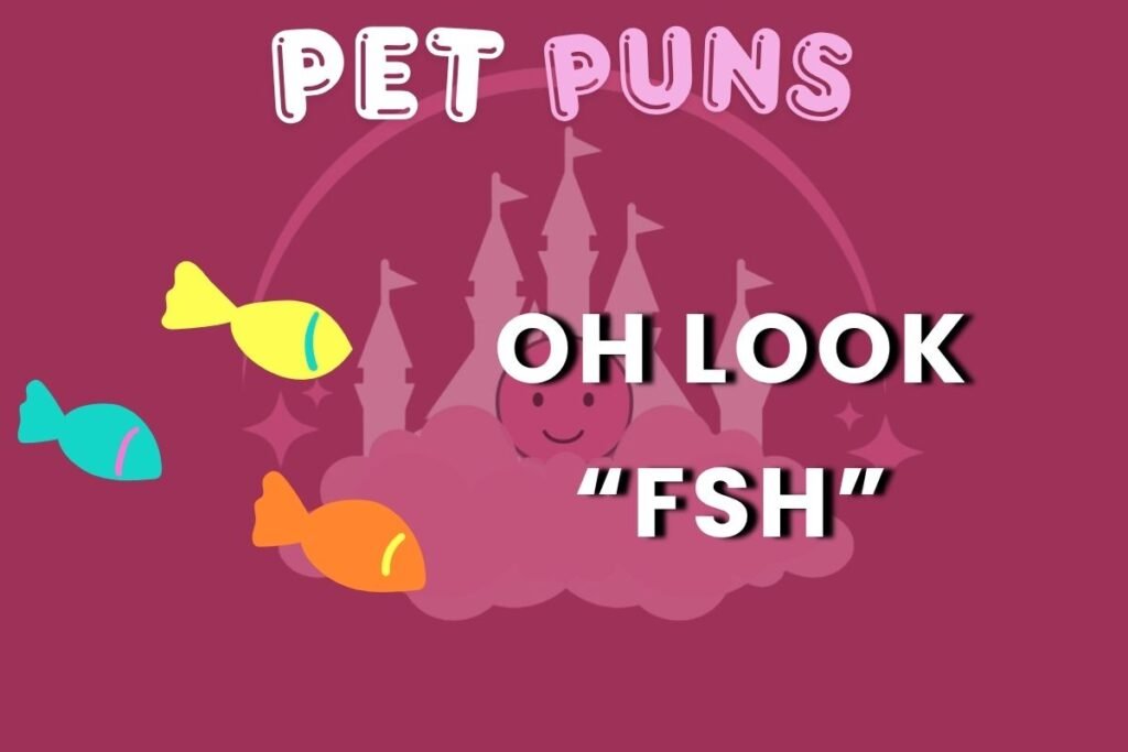 Goldfish bowl with fish pun text